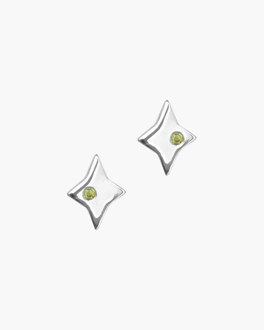 Aretes estrella de cuatro puntas