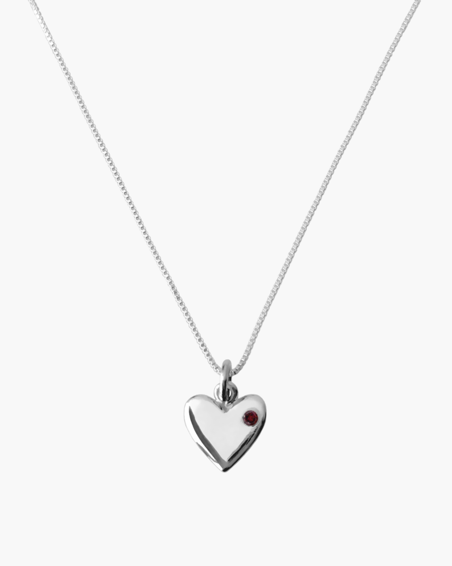 Collar corazón con zircón