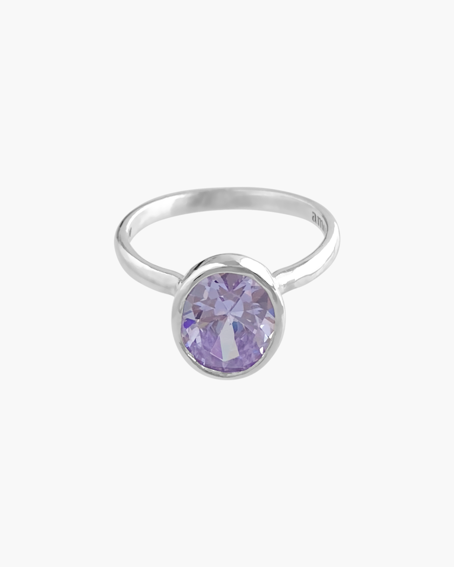 Anillo oval lila - Image 2