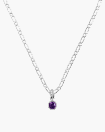 Collar punto de luz morado