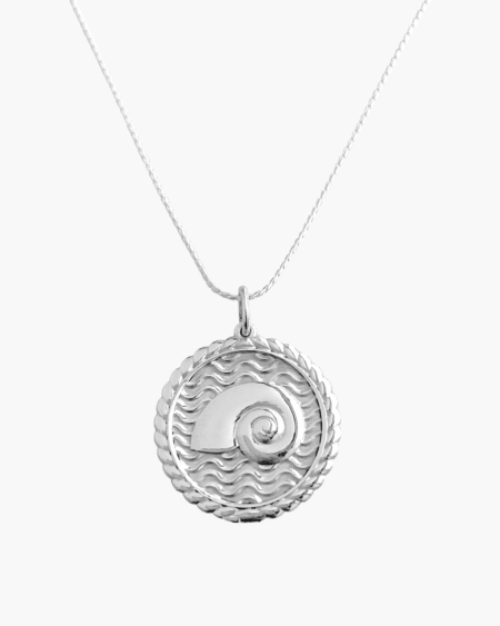 Collar medalla caracola