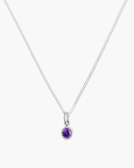 Collar punto de luz morado